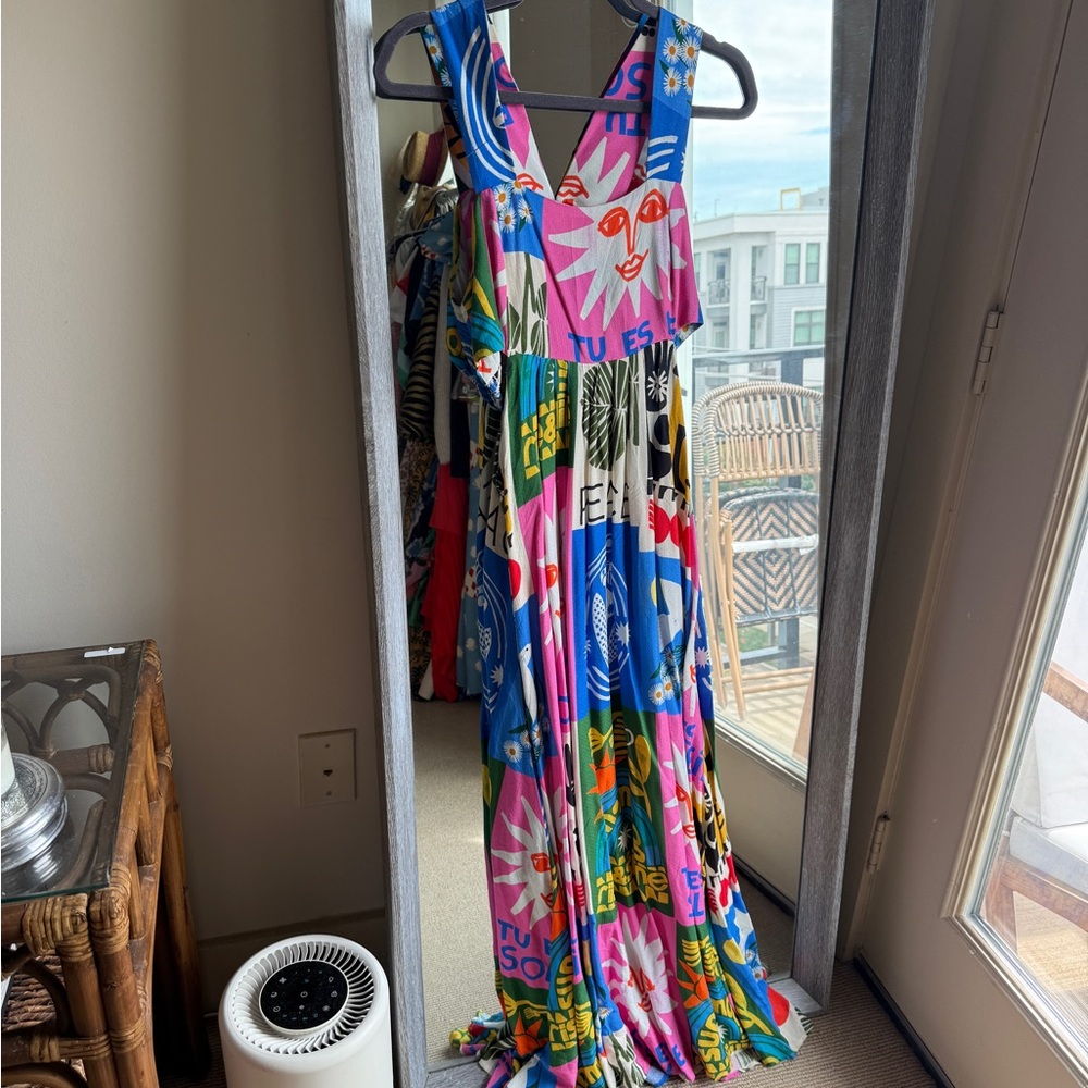 Colorful Anthropologie Maxi Dress Nwt